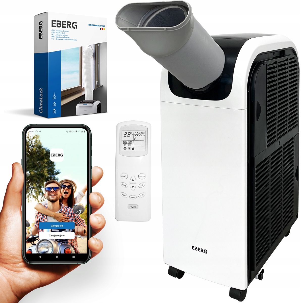 Prenosná klimatizácia Eberg QUBO Q40NE 4 kW